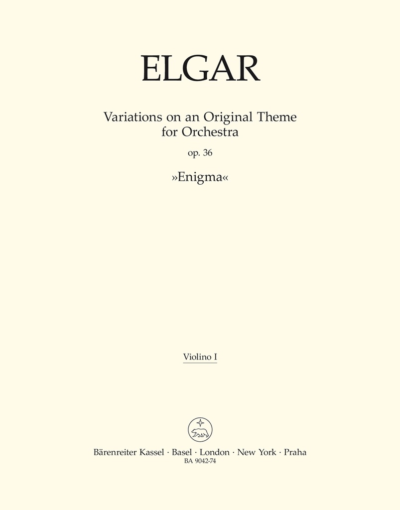 Variations on an Original Theme for Orchestra, Op.36 'Enigma' (Violin 1)