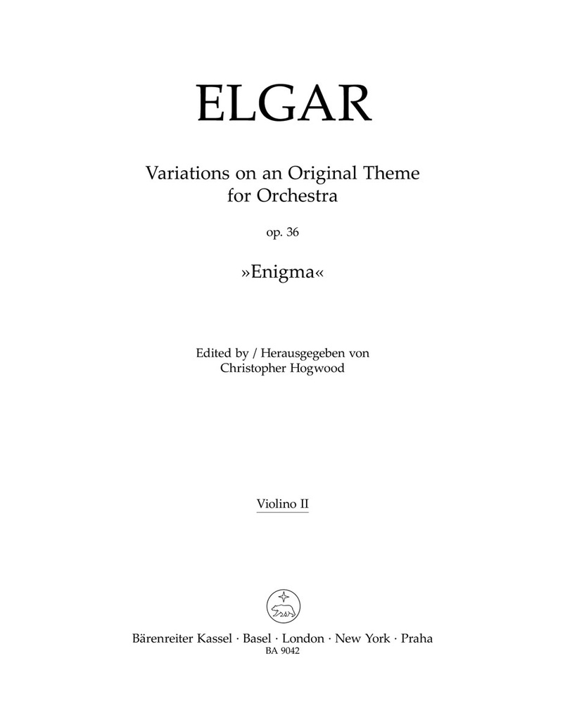 Variations on an Original Theme for Orchestra, Op.36 'Enigma' (Violin 2)