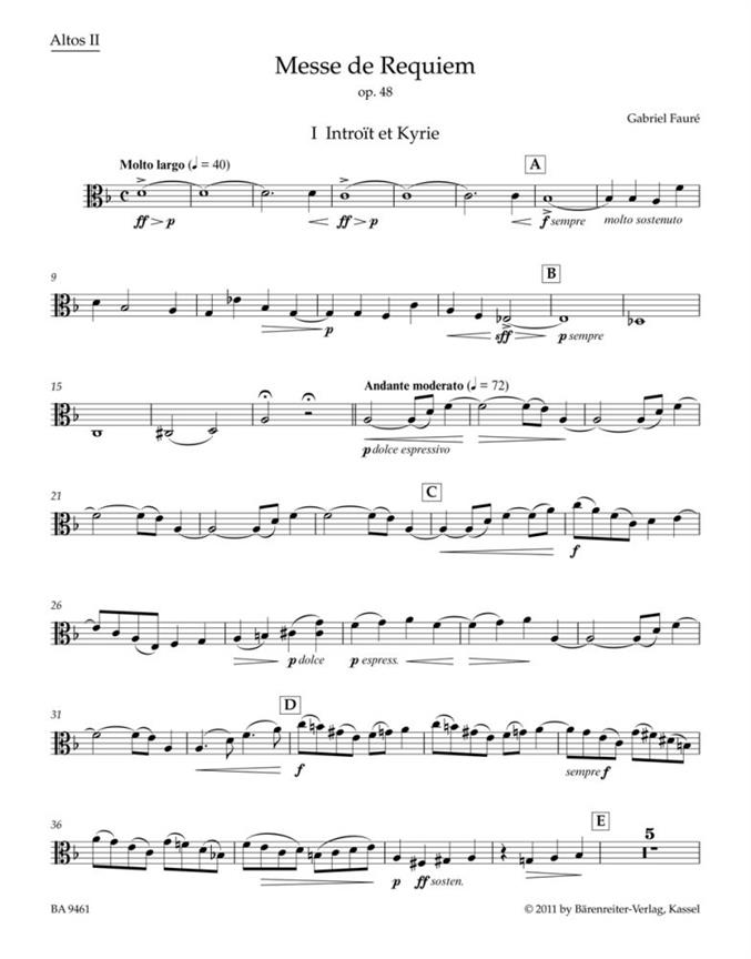 Requiem, Op.48 (Version of 1900) (Viola 2)