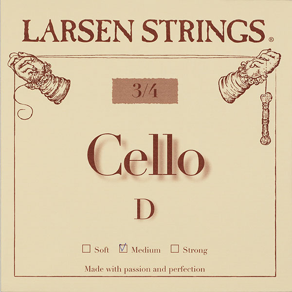 Re-snaar Larsen Fractional 3/4 voor Cello (Medium tension)