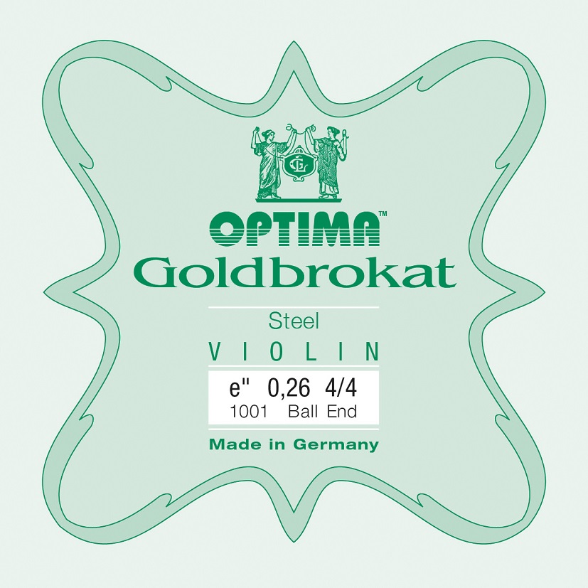 Mi-snaar Optima Goldbrokat voor Viool (4/4 ball end 0.26)