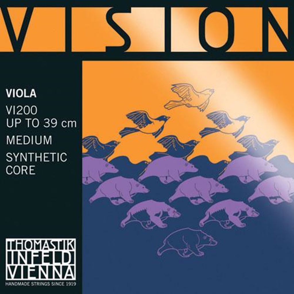 Do-snaar Vision Altviool (Medium tension, synthetic core, tungsten / silver wound)