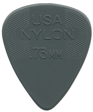 Plectrum nylon .73mm (medium grijs)