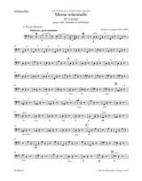 Messe solennelle (Ste Cecile) for Soloists, Choir and Orchestra (Cello)
