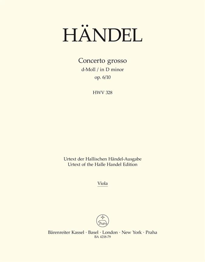 Concerto grosso d-Moll, Op.6/10, HWV.328 (Viola)