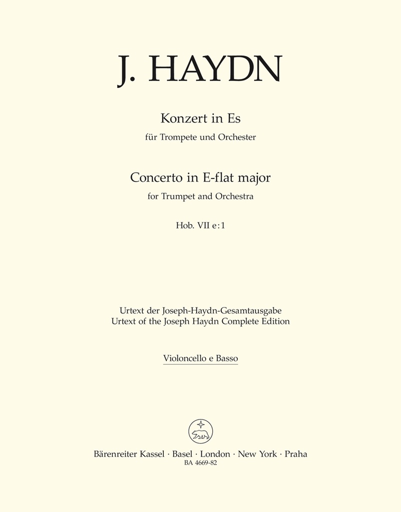 Concerto for Trumpet and Orchestra E-flat major Hob.VIIe:1 (Cello / Double bass)