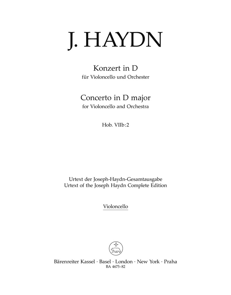 Concerto for Violoncello and Orchestra D major Hob. VIIb:2 (Cello)