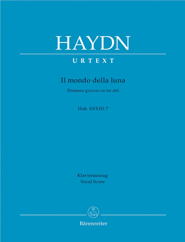 Il mondo della luna (Die Welt auf dem Monde) Hob. XXVIII:7 (1777) (Vocal score, Urtext edition)