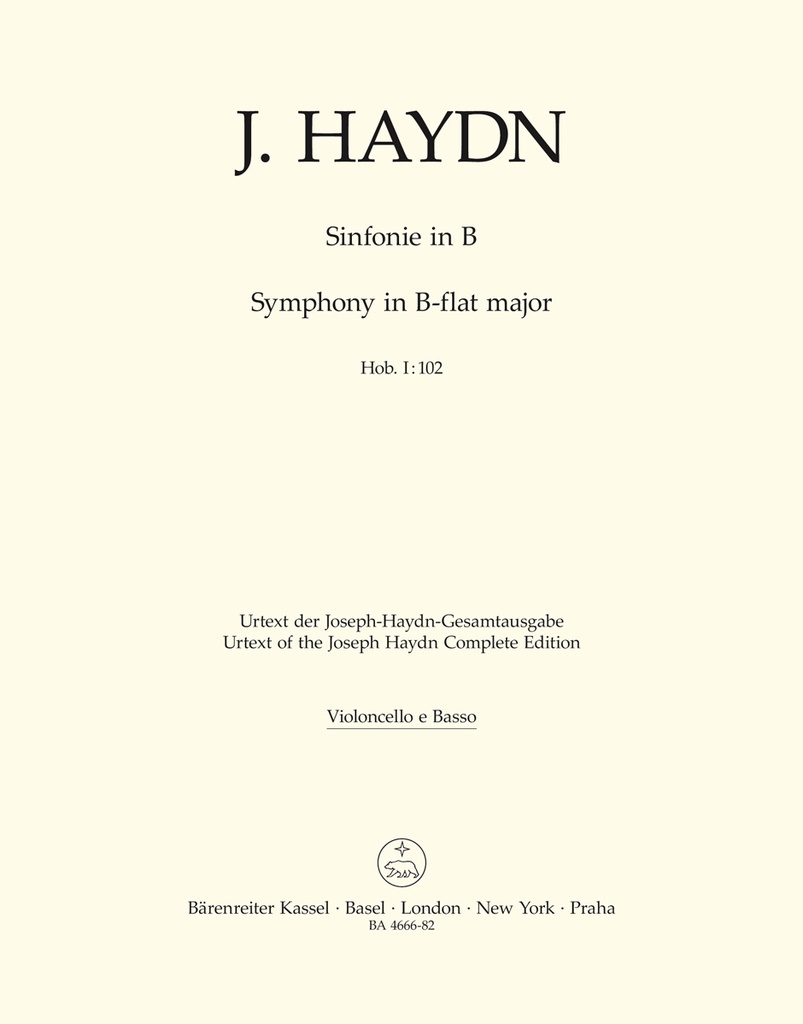 London Symphony No.10 B-flat major Hob.I:102 (Cello / Double bass)