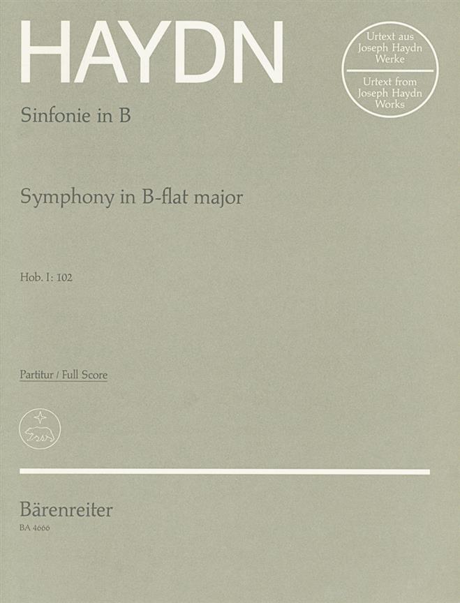 London Symphony No.10 B-flat major Hob.I:102 (Full score, Urtext edition)