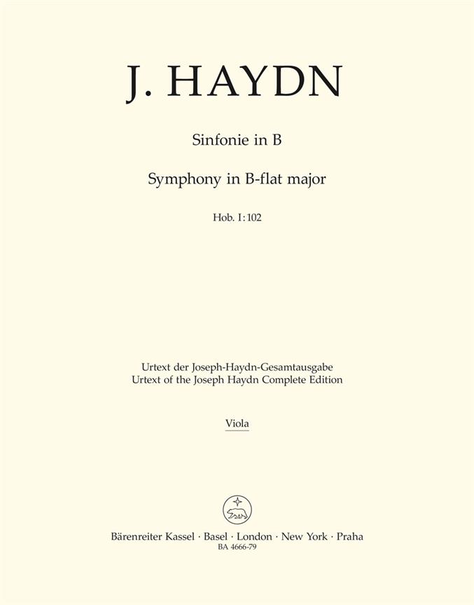 London Symphony No.10 B-flat major Hob.I:102 (Viola)