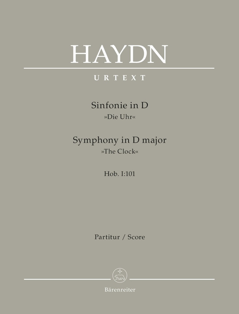London Symphony No.8 D major Hob.I:101 'The Clock' (Full score, Urtext edition)