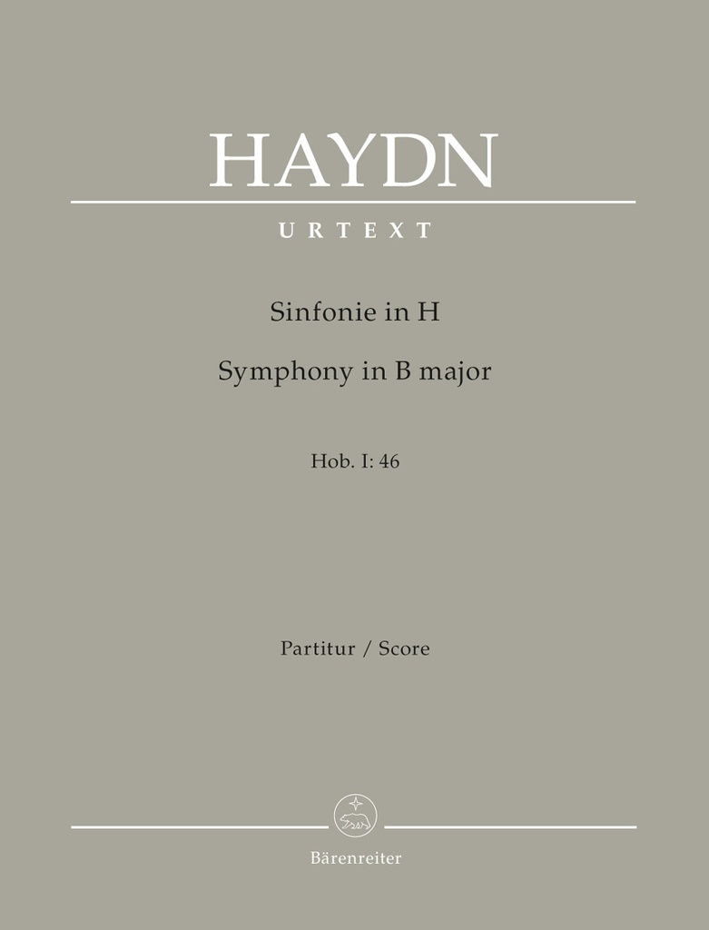 Symphony B major Hob. I:46 (Full score, Urtext edition)