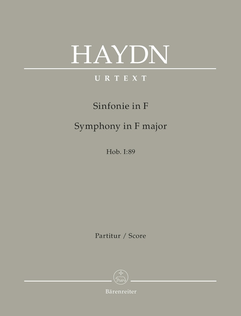 Symphony F major Hob. I:89 (Full score, Urtext edition)