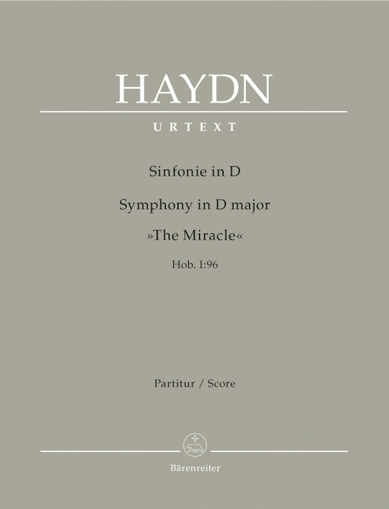 Symphony D major Hob. I:96 'The Miracle' (Full score, Urtext edition)
