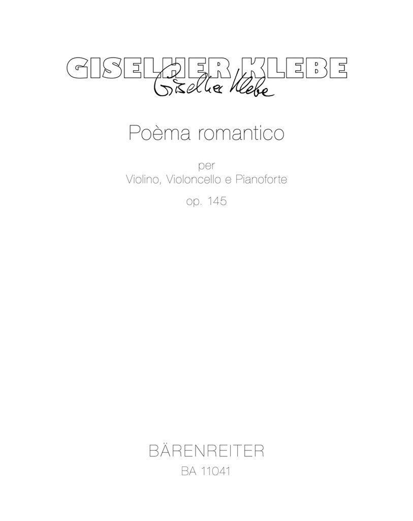 Poèma romantico per Violino, Violoncello e Pianoforte, Op.145