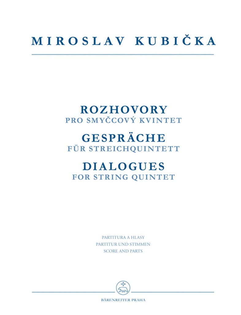 Dialogues for String Quartet (Set of parts)
