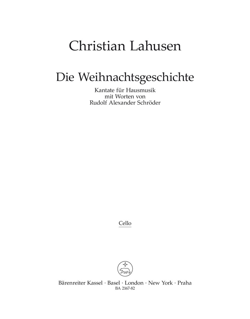 Die Weihnachtsgeschichte (Cello)
