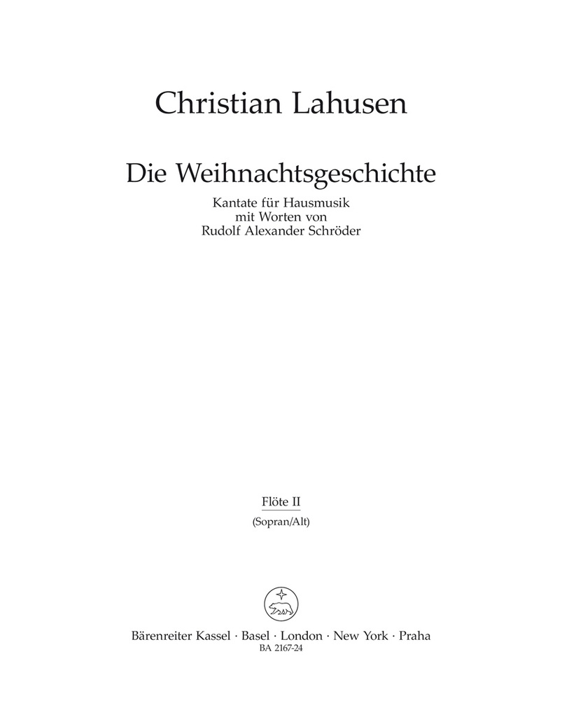 Die Weihnachtsgeschichte (Recorder parts)
