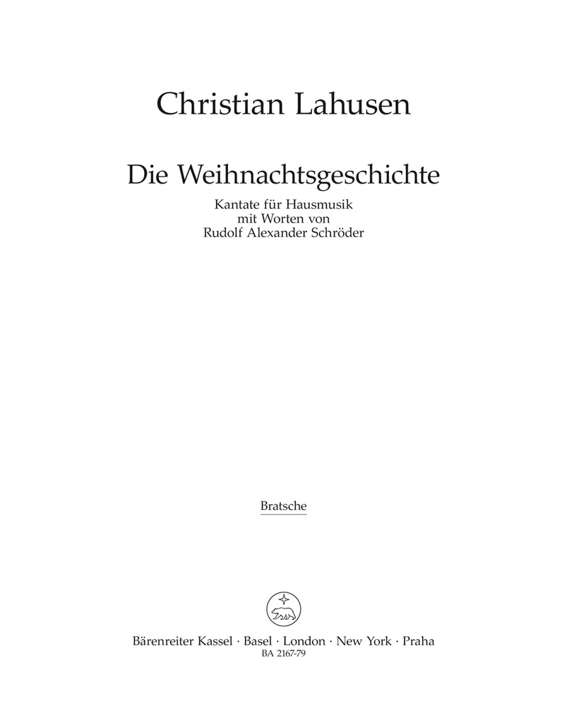 Die Weihnachtsgeschichte (Viola)