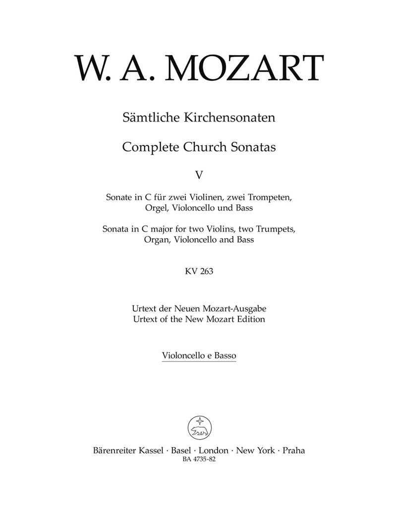 Complete Church Sonatas - Vol.5 (Cello / double bass)