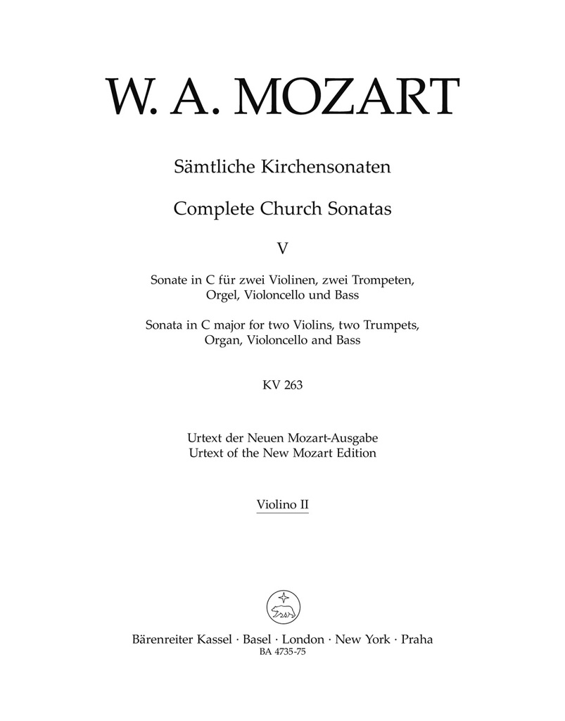 Complete Church Sonatas - Vol.5 (Violin 2)