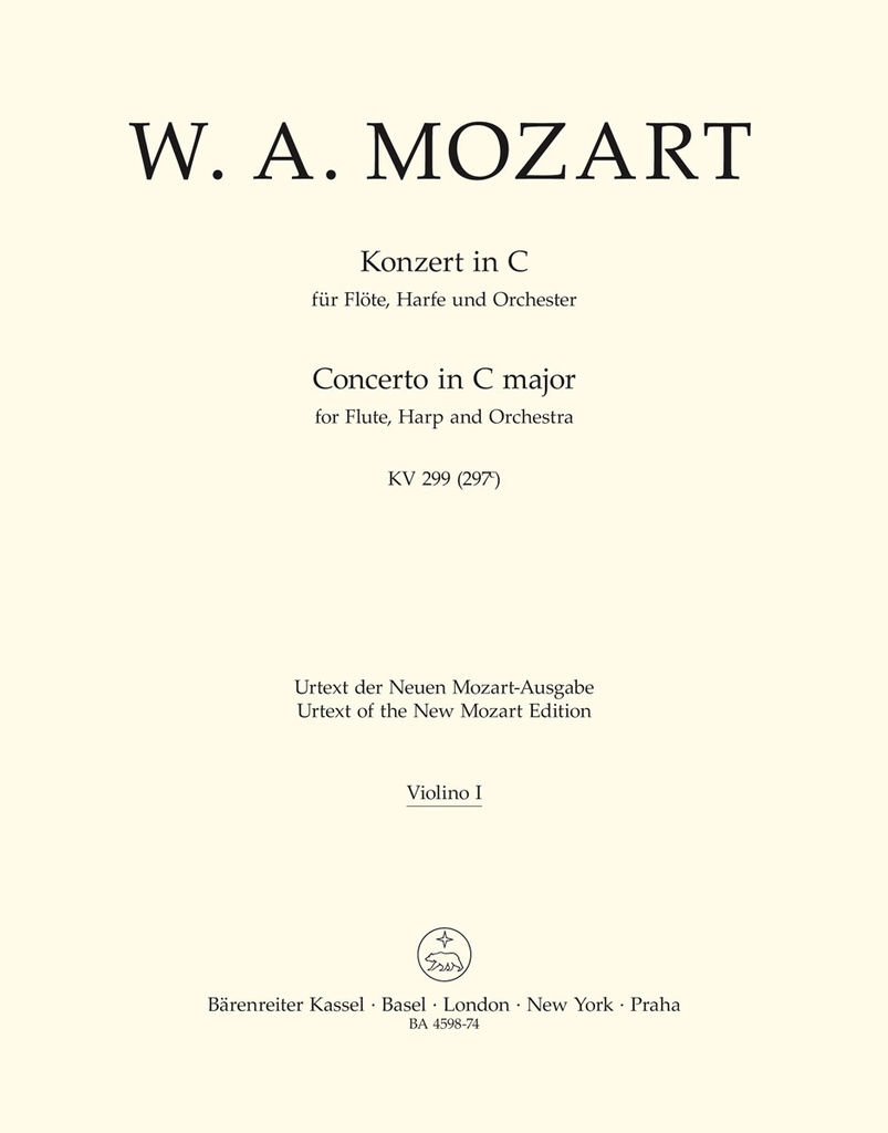 Concerto for Flute, Harp and Orchestra C major, KV.299(297c) (Violin 1)