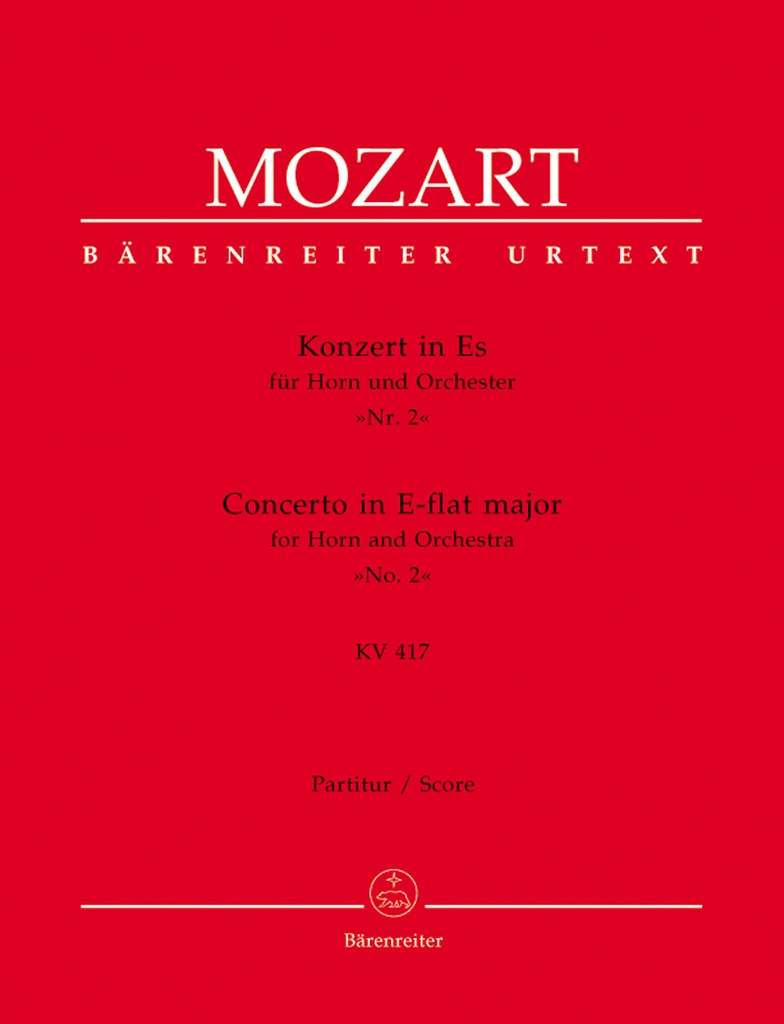 Horn Concerto No.2 Es major, KV.417 (Full score, Urtext edition)