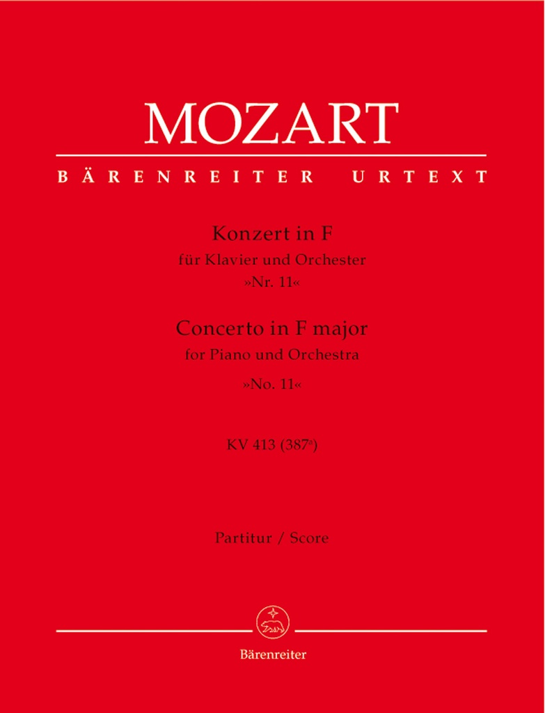 Concerto No.11 F major, KV.413(387a) (Full score, Urtext edition)