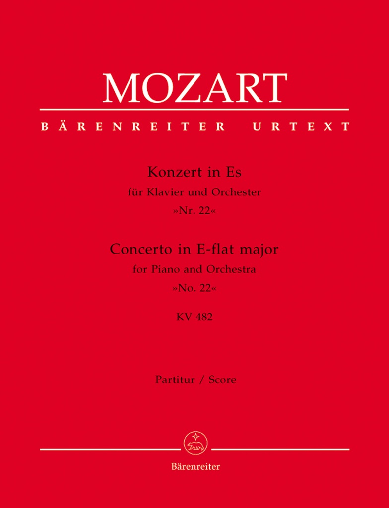 Concerto for Piano and Orchestra No.22 E-flat major, KV.482 (Violin 1)