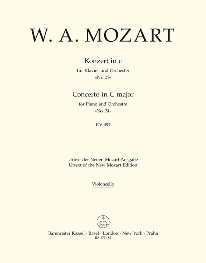 Concerto No.24 C minor, KV.491 (Cello)