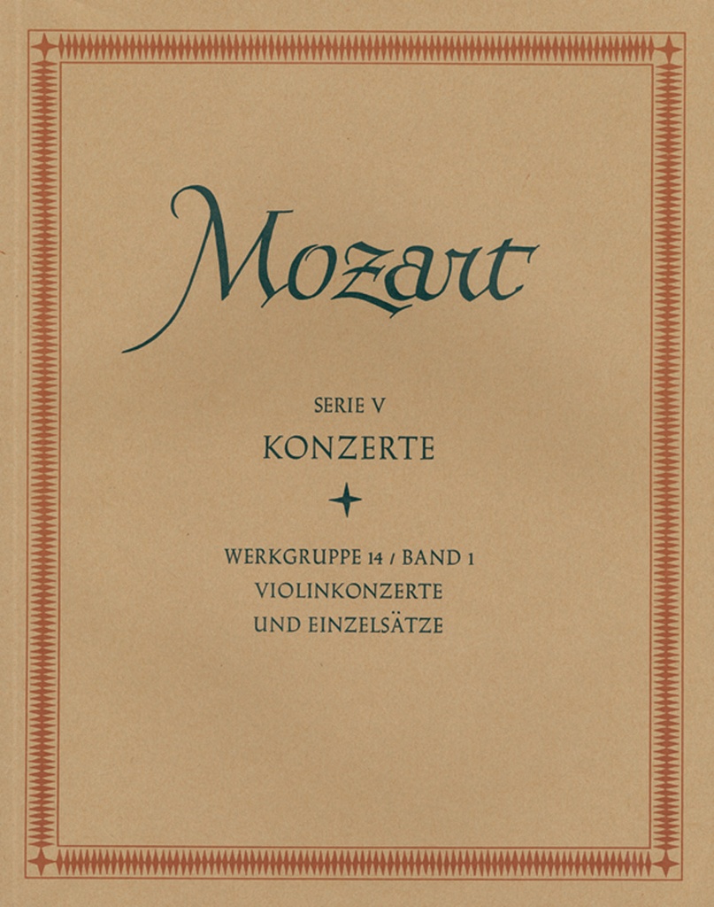 Concertos for Violin and Orchestra, Single Movements for Violin and Orchestra (Full score, Urtext edition, Anthology)