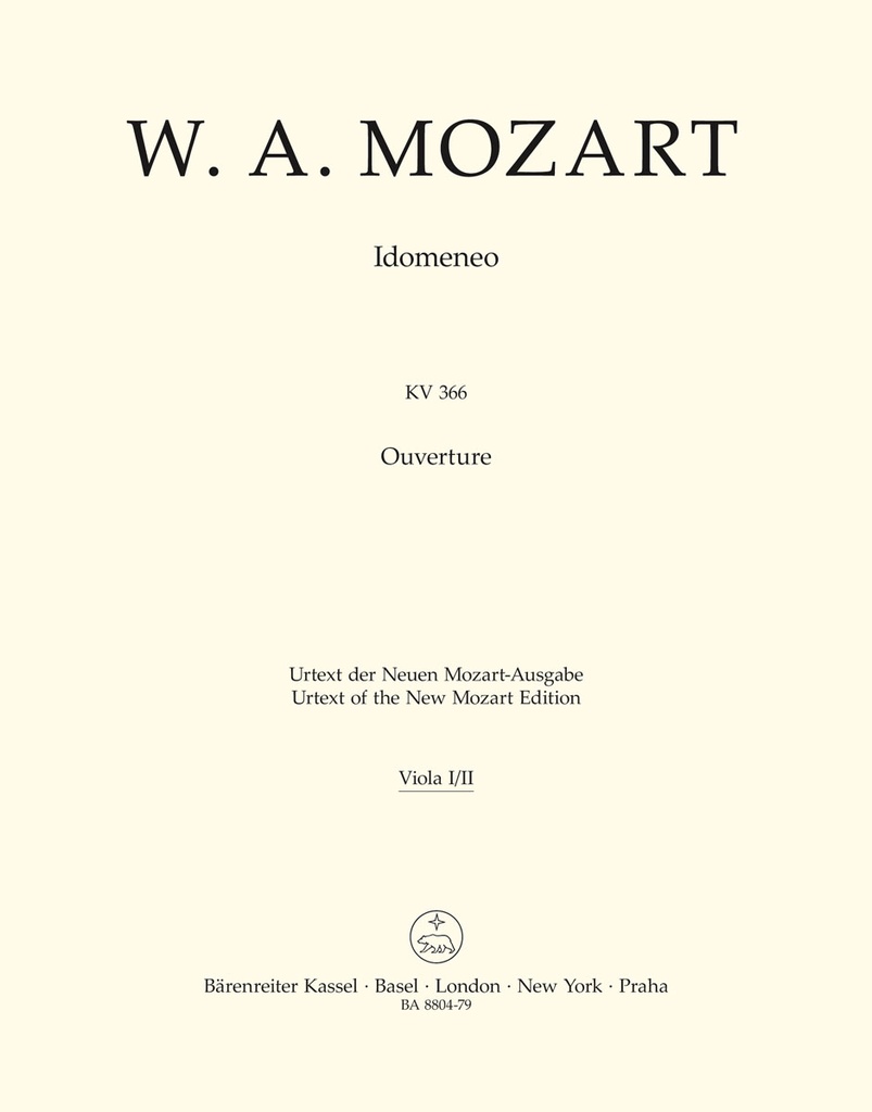 Idomeneo, KV.366 (Viola)