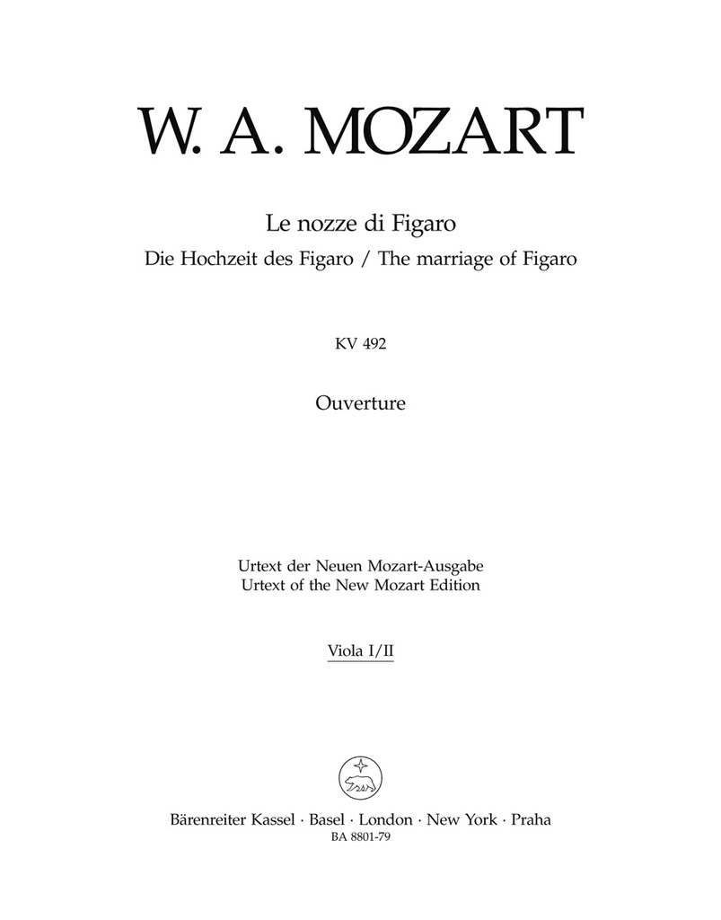 Le nozze di Figaro, KV.492 Ouverture  (Viola)