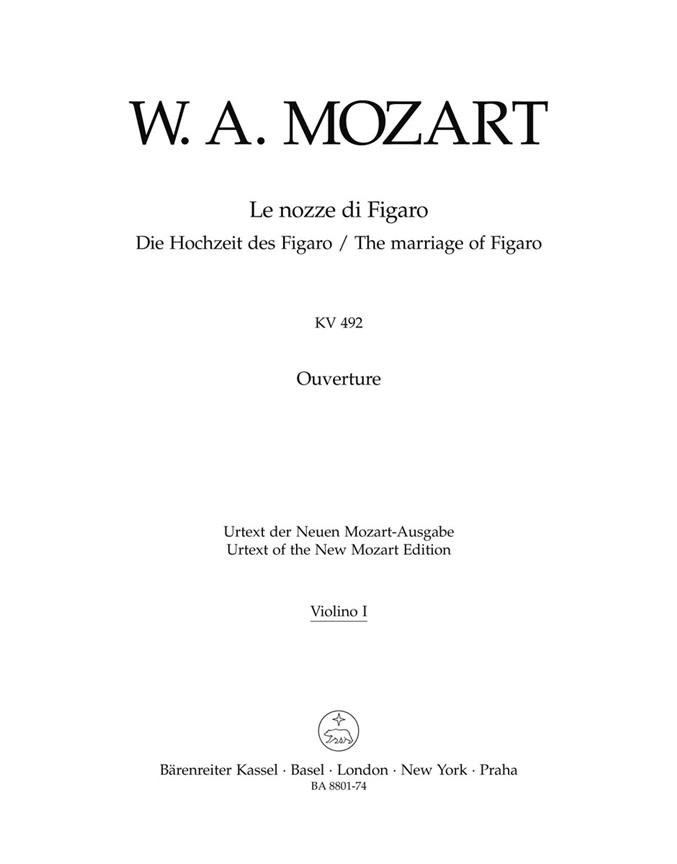 Le nozze di Figaro, KV.492 Ouverture (Violin 1)
