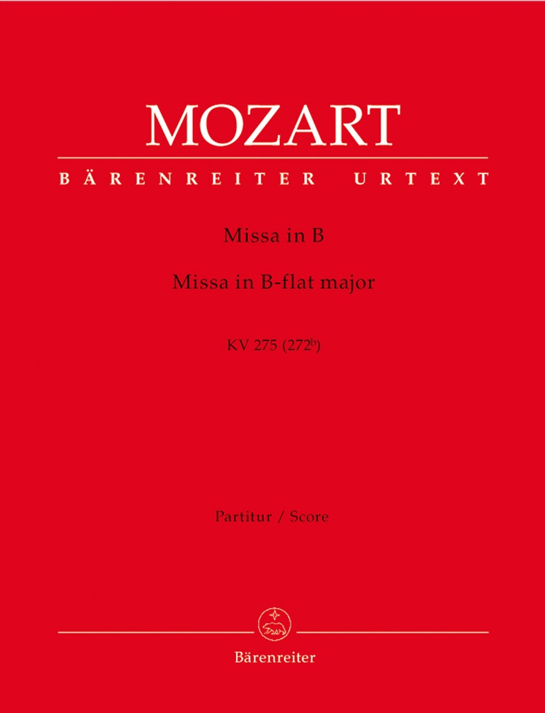 Missa brevis B-flat major, KV.275 (272b) (Full score, Urtext edition)