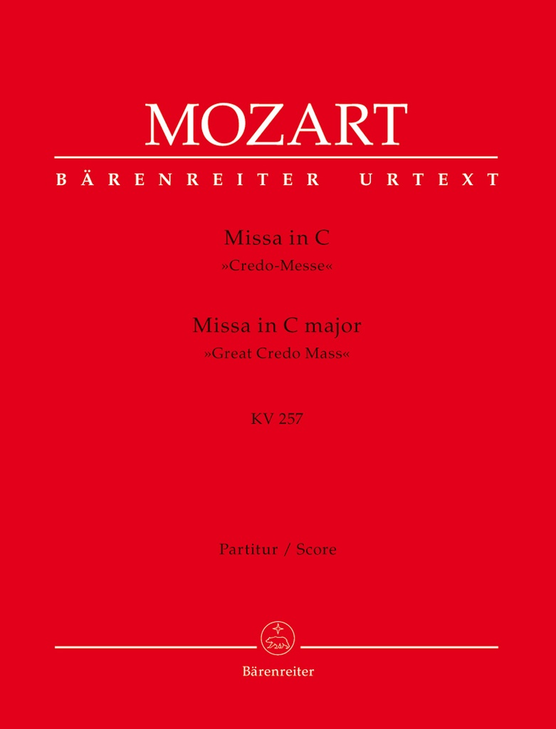 Missa C major, KV.257 'Great Credo Mass' (Full score, Urtext edition)