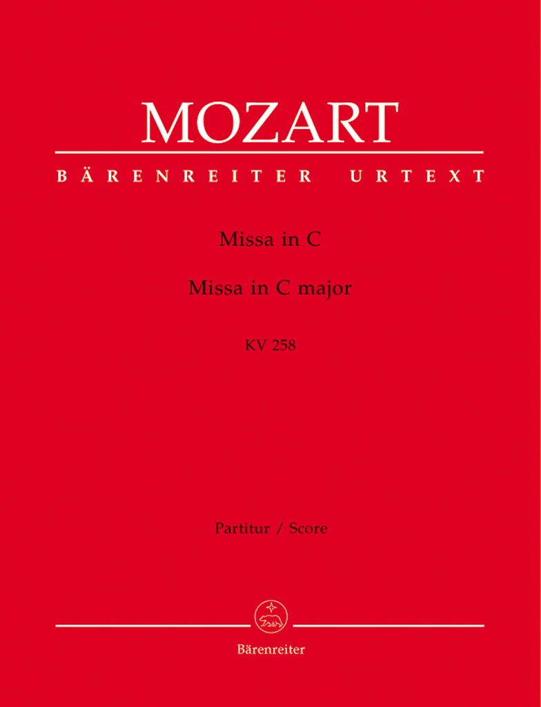 Missa C major, KV.258 (Full score, Urtext edition)