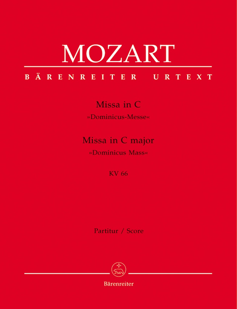 Missa C major, KV.66 'Dominicus Mass' (Full score, Urtext edition)