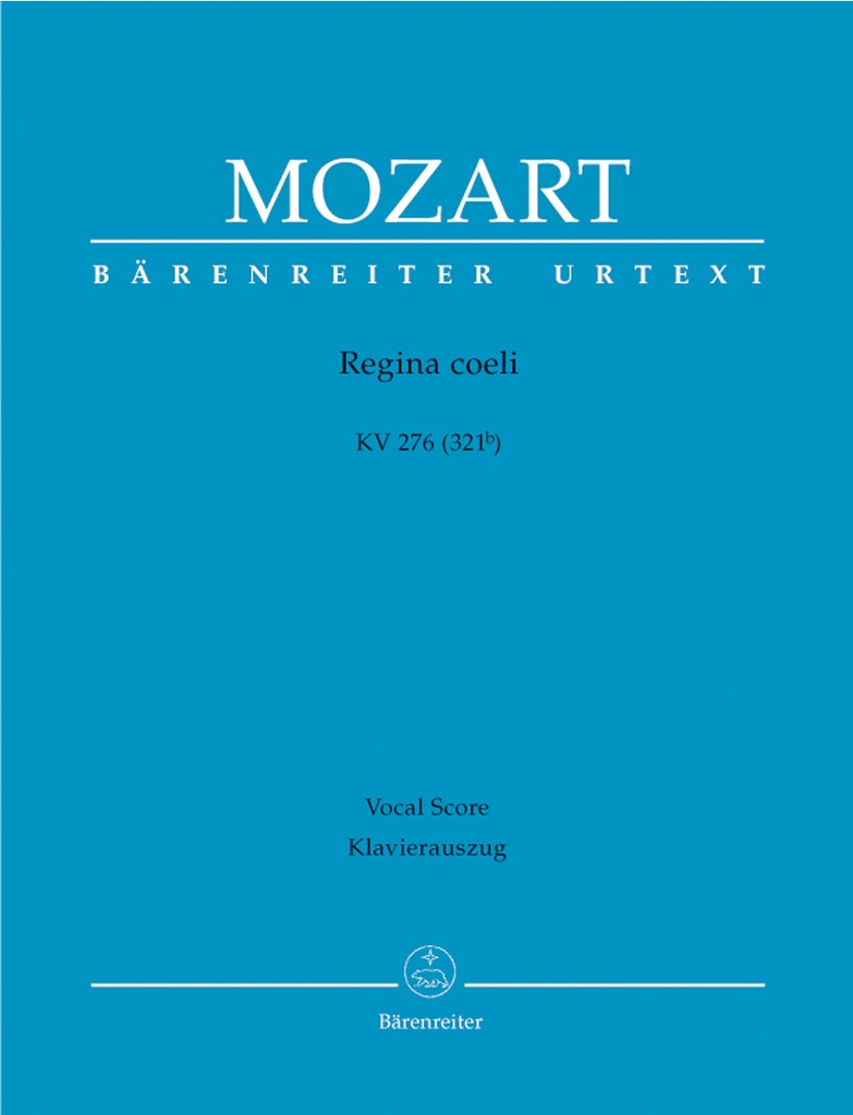 Regina coeli C major, KV.276 (321b) (Vocal score, Urtext edition)