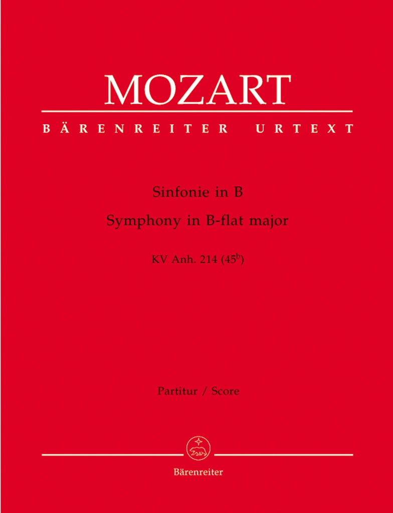 Symphony B-flat major, KV.Anh. 214 (45b) (Full score, Urtext edition)