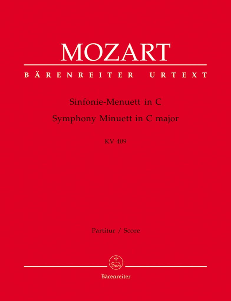 Symphony C major, KV.409 (Full score, Urtext edition)