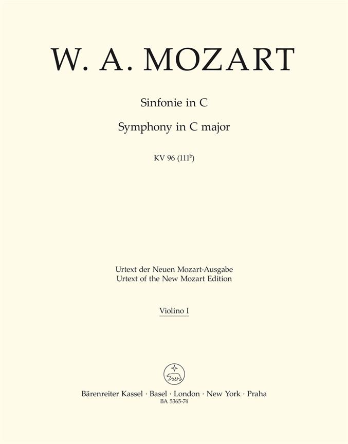 Symphony C major, KV.96(111b) (Violin 1)
