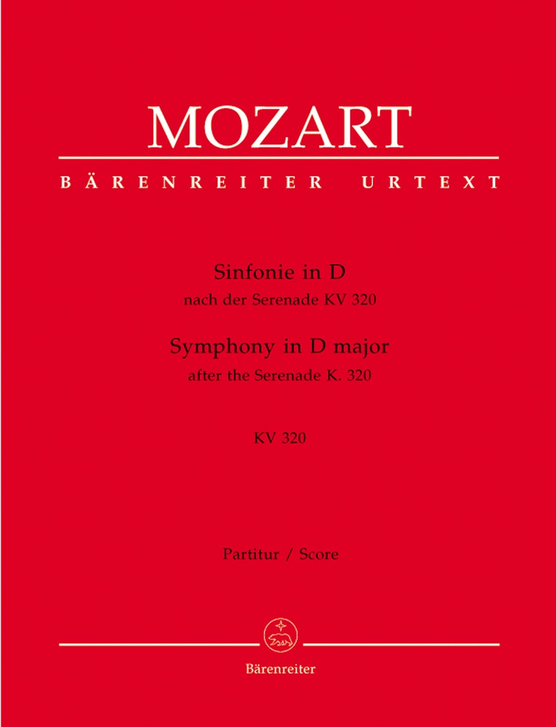 Symphony D major (based on Serenade, KV.320) (Full score, Urtext edition)