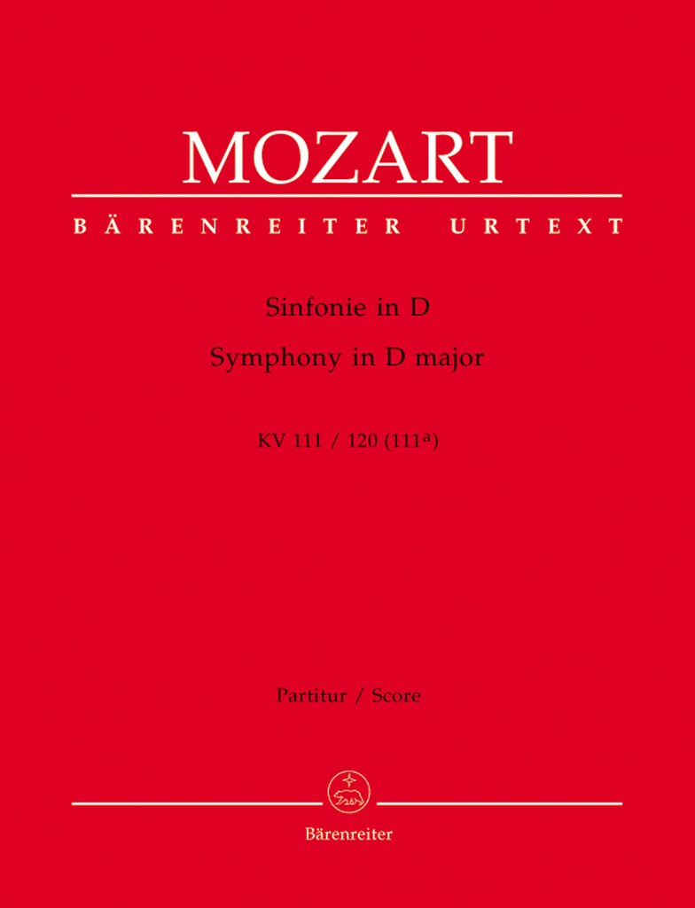 Symphony D major, KV.111/120(111a) (Full score, Urtext edition)