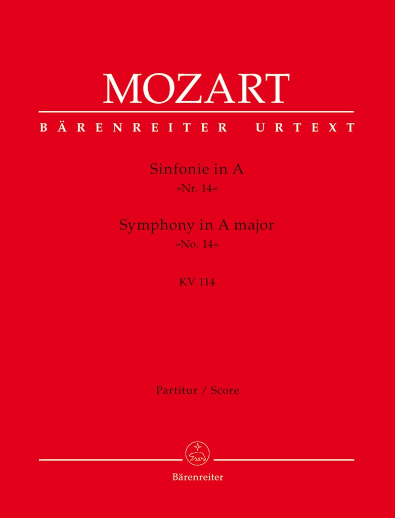 Symphony No.14 A major, KV.114 (Full score, Urtext edition)