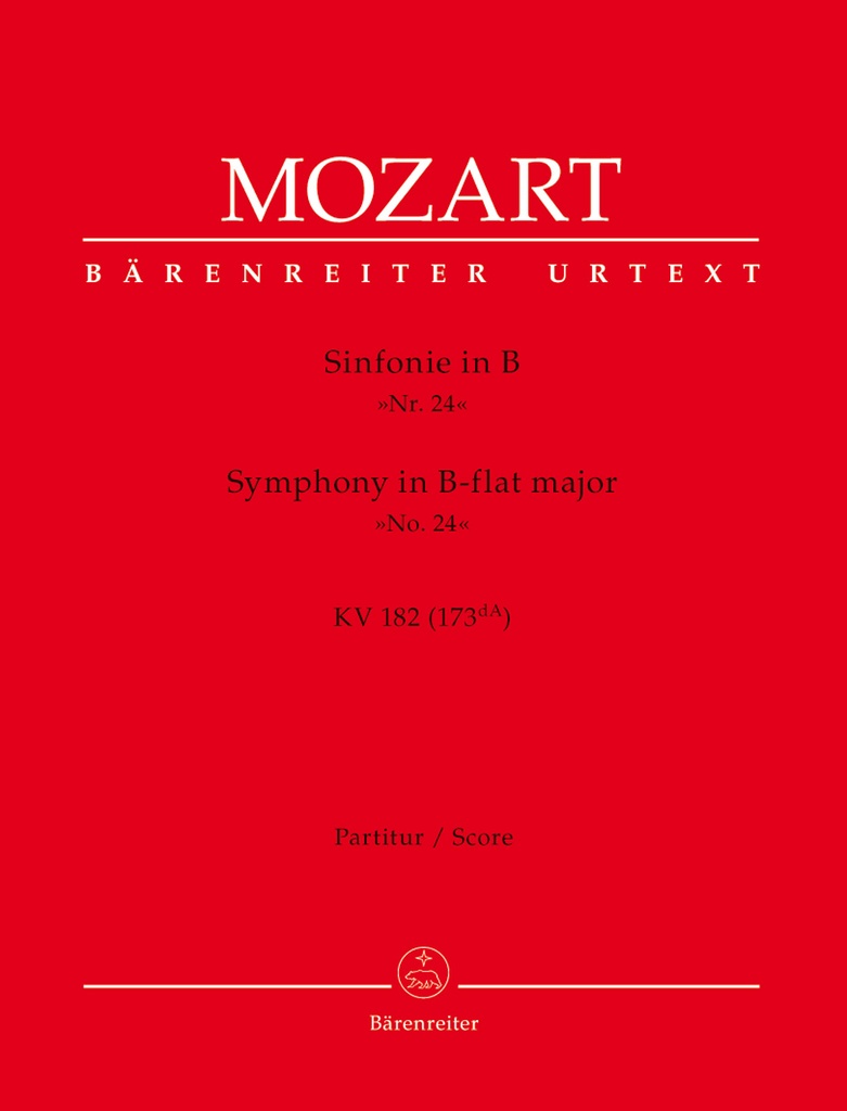 Symphony No.24 B-flat major, KV.182 (173dA) (Full score, Urtext edition)