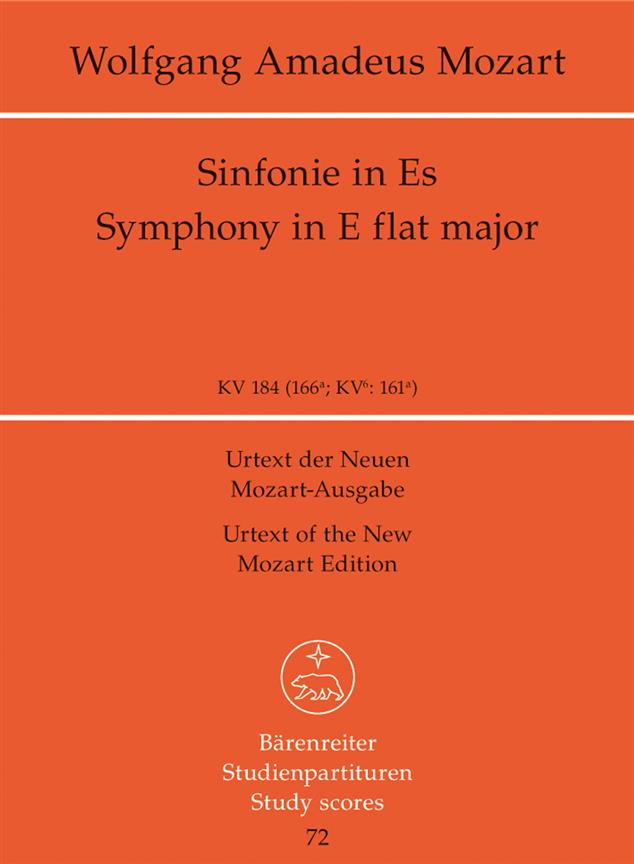 Symphony No.26 E-flat major, KV.184(166a) (Study score, Urtext edition)