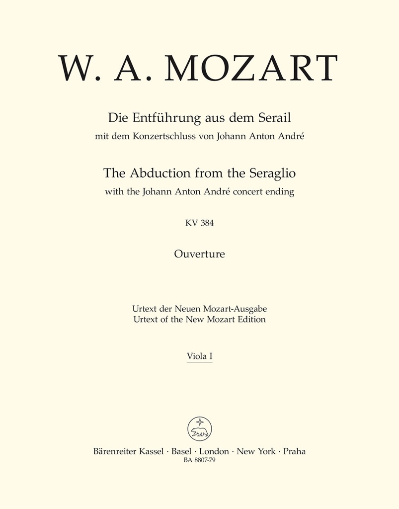 The Abduction from the Seraglio, KV.384 (Viola)