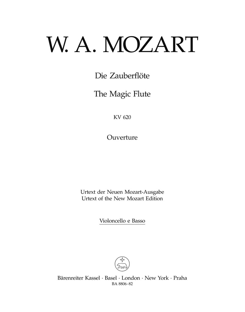 The Magic Flute, KV.620 (Cello / Double bass)